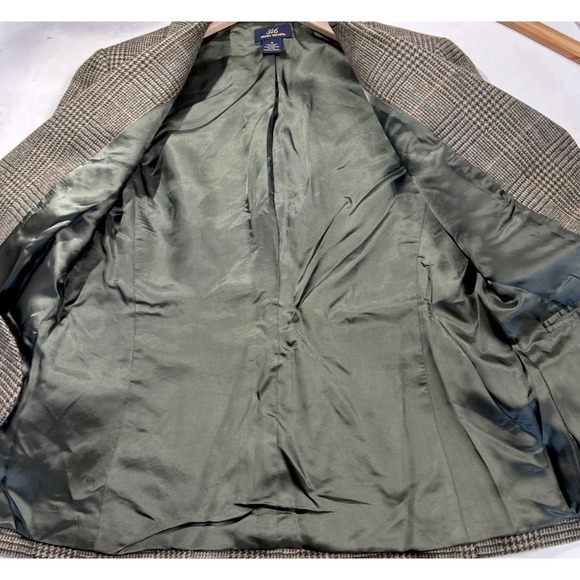 Women's Brooks Brothers Houndstooth Wool 3 button blazer Sz 8 Gorgeous - Picture 12 of 12